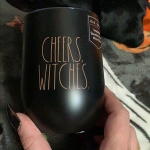 Rae Dunn Insulated Wine Glass ‘Cheers Witches’